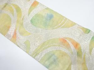 アンティーク　柘植織物製　流水模様織り出し袋帯（材料）